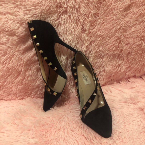 Valentino Rockstud suede pumps - Picture 2 of 8